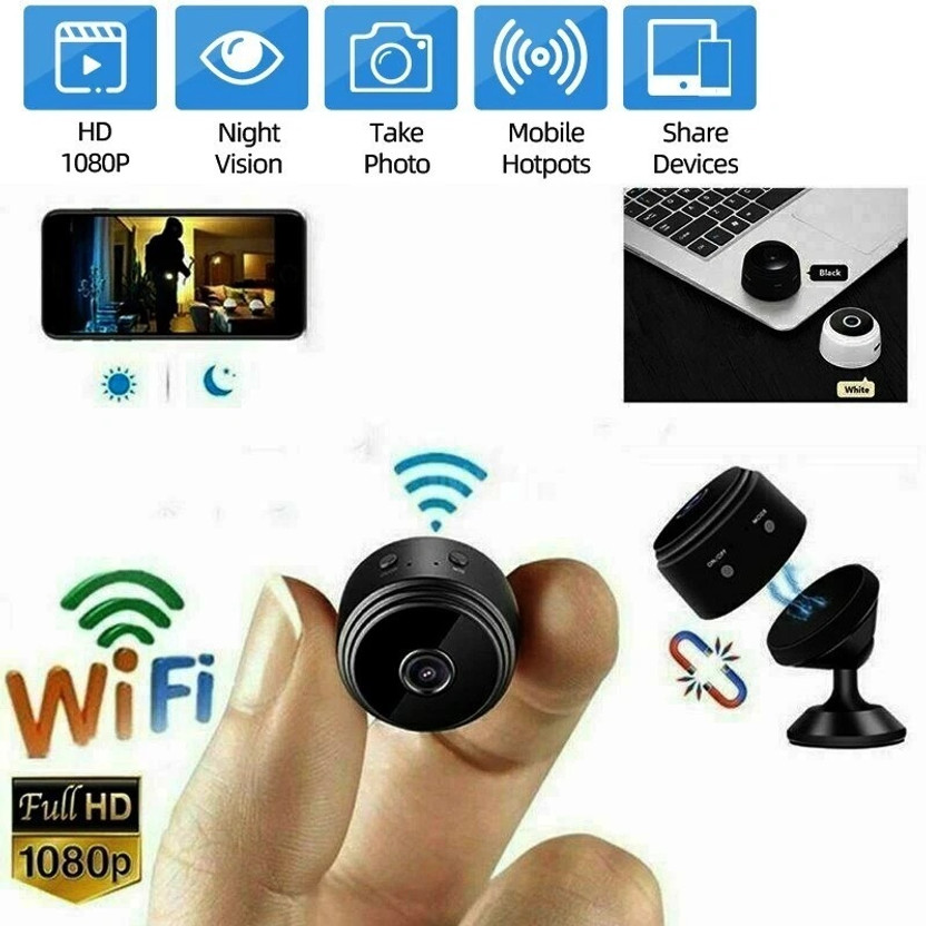 SIOVS Remote Monitoring Spy CCTV – WiFi Hidden Magnet Cam with Battery Security Camera(64 GB, 1 Channel)