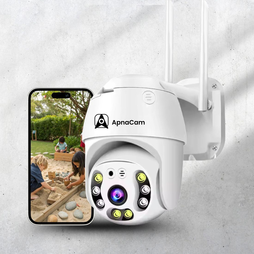ApnaCam 5MP FHD WiFi Camera | Live View | 2-Way Talk | Color Night Vision Security Camera(128 GB, 1 Channel)