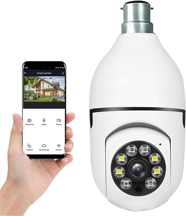 m2wear WiFi Bulb Camera 1080p with Wireless Smart IP CCTV Camera Security Camera Security Camera(1 Channel)