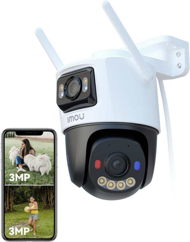 IMOU IPC-S7XEP-6M0WED Cruiser Dual 3MP+3MP Pan-Tilt WiFi 6MP Smart Color Night Vision Security Camera(1 Channel)