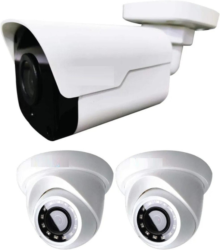 PRAMA 2.4MP 4 Channel DVR with HD CCTV Camera Security System Security Camera(500 GB, 4 Channel)