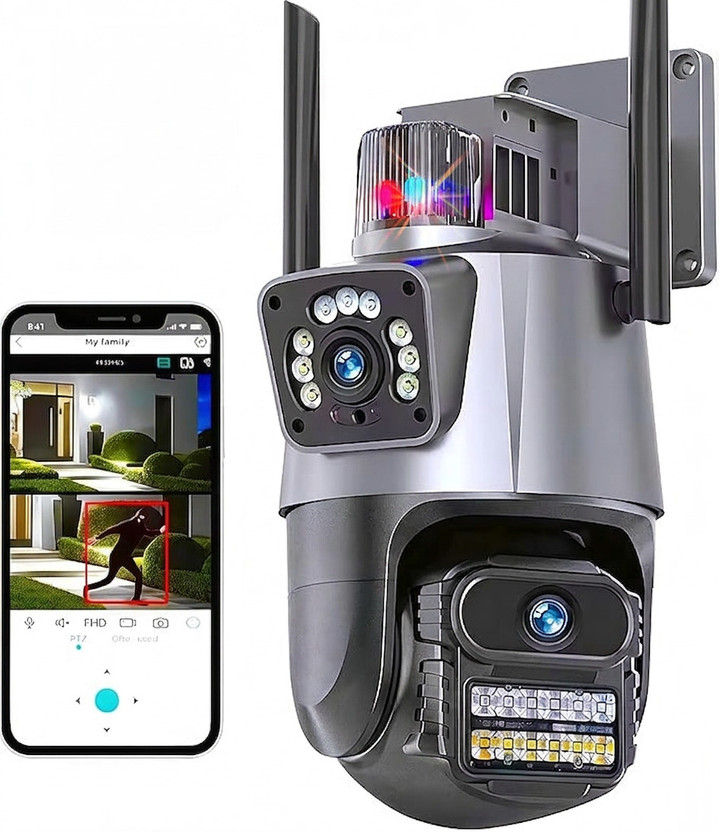 Divine creation Smart Wifi CCTV Camera with AI Human Detection and Alerts Security Camera(600 GB, 1 Channel)