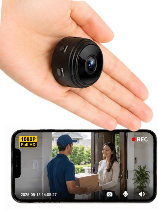 SROPX 1080P Mini CCTV Camera WiFi Mobile Monitoring Motion Detection Security Camera(64 GB, 1 Channel)