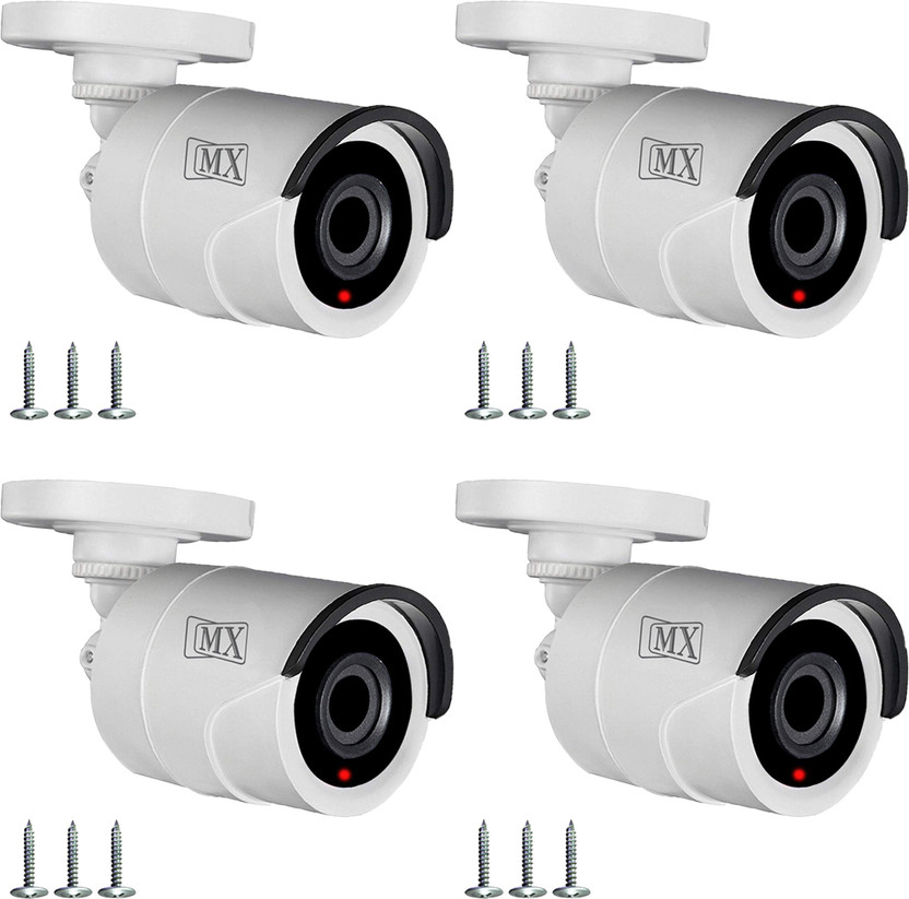 MX Dummy Fake Security Wireless Bullet CCTV Outdoor Camera Flashing Light D6_4 Security Camera(1 Channel)