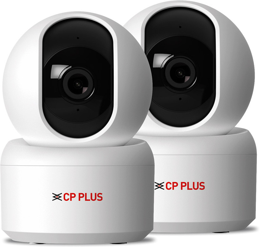 CP PLUS CP-E35Q (Pack of 2) Wifi Smart CCTV Camera with 360 View & CTC Cyber Secure Tech Security Camera(256 GB, 1 Channel)