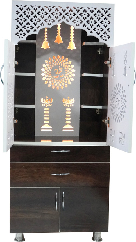 Flipkart Perfect Homes Studio Big Size Designer Temple for Home/ Pooja Mandir Engineered Wood Home Temple Engineered Wood Home Temple(Height: 145, Pre-assembled)