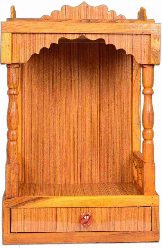 Shri Hari Beautiful Plywood Mandir for Pooja ( Height45, Length32