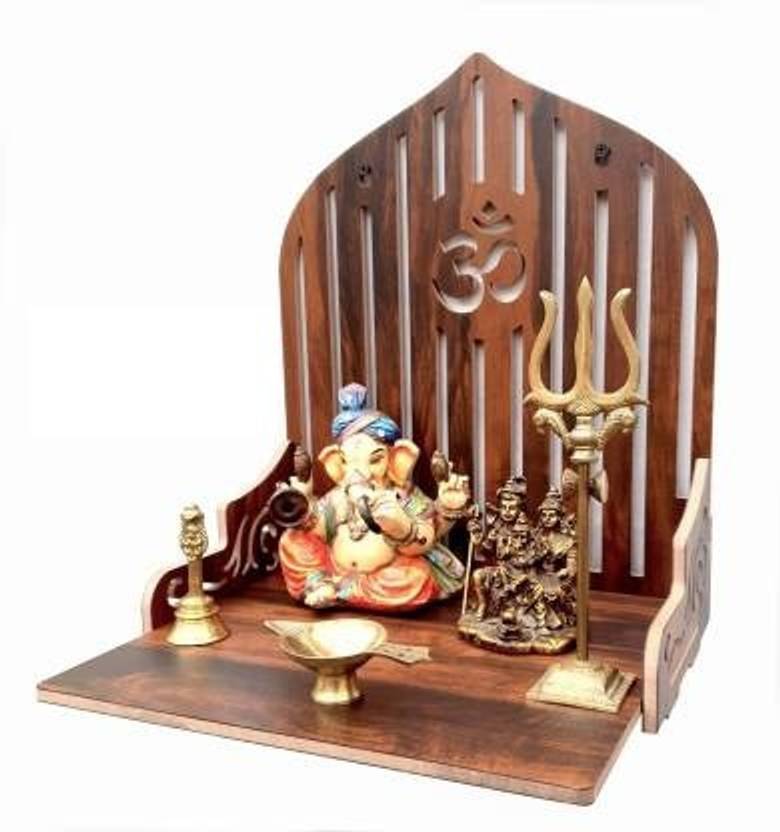 GENIUS ARS Premium Wooden Temple For Home, Office, Decor_1 Engineered