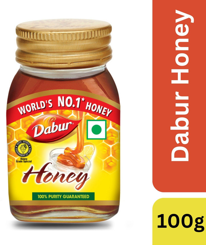 Dabur 100% Pure World's No.1 Honey Brand with No Sugar Adulteration(100 g)