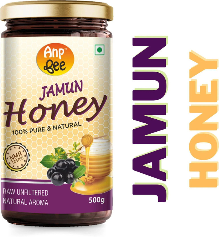 ANP BEE Raw Unpasteurized Pure Blueberry/Jamun Honey 500g I NMR Tested(500 g)