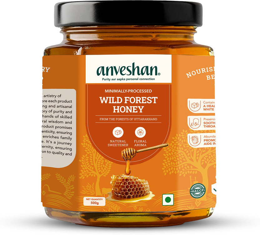 Anveshan Minimally Processed Wild Forest Honey(500 g)