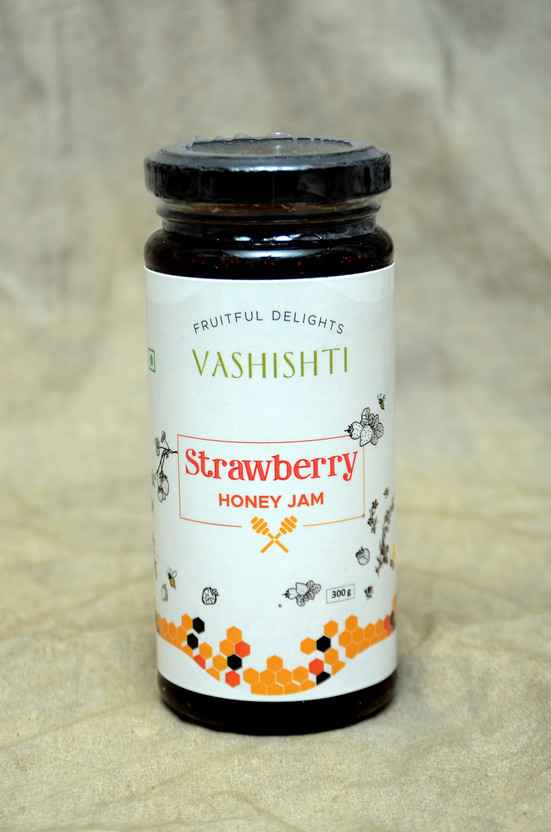 Vashishti Strawberry Jam with Honey (Zero Added Sugar)(300 ml)