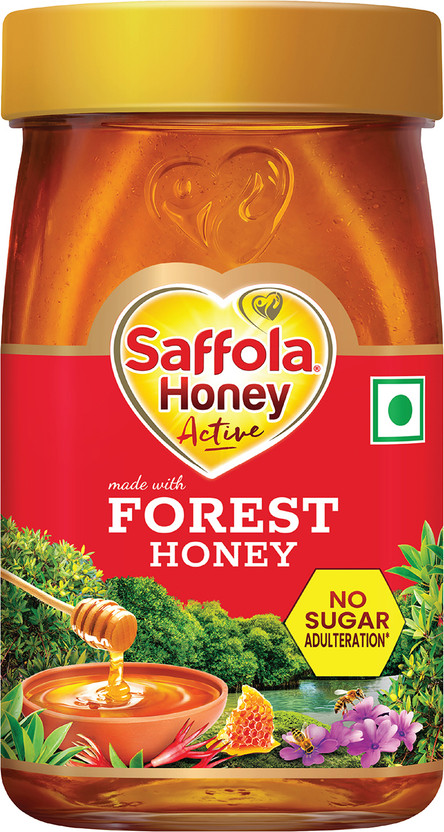 Saffola Honey Active, Made with Sundarban Forest Honey, 100% Pure, No sugar adulteration(250 g)