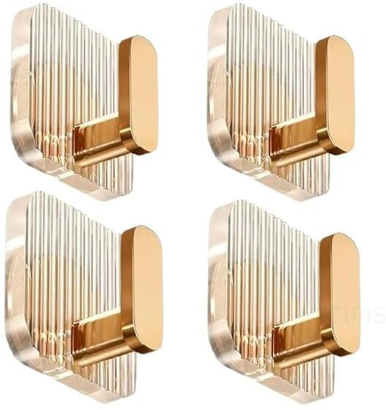 DOXIRA 4 pcs Self Adhesive Wall Hooks Hook 4(Pack of 4)