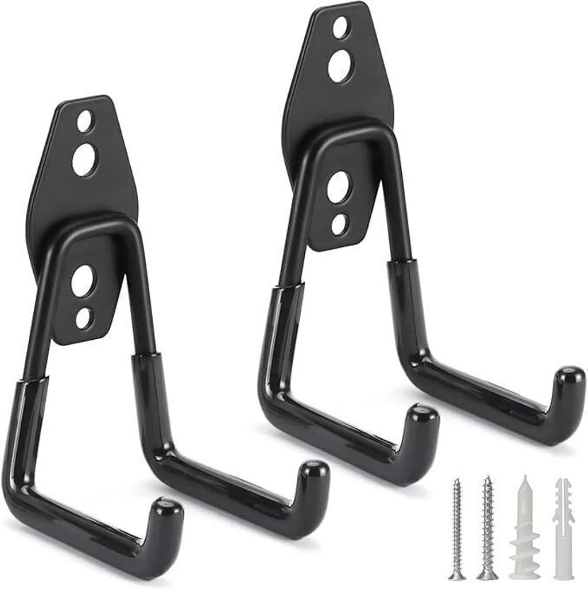 Nyala Heavy-Duty Garage Wall Hooks | Tool, Bike, Ladder & Garden Storage Hanger Hook 2(Pack of 2)