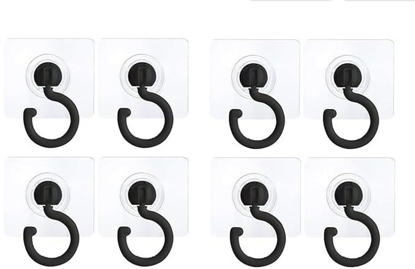 RINMAY 360°Rotating Ceiling Adhesive Hook Hook 8(Pack of 1)