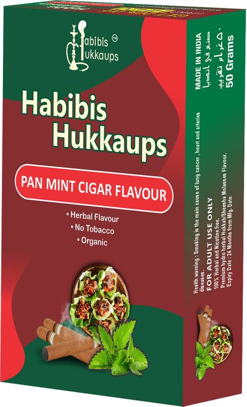 Habibis hukkaups Habibis Hukkaups Herbal Flavour Pan Mint Cigar Pan
