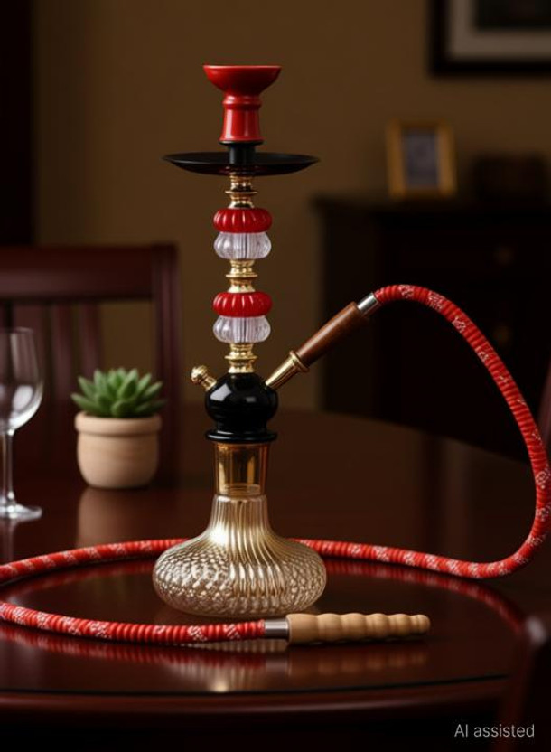 Bezak 16 inch Glass Hookah(Beige)