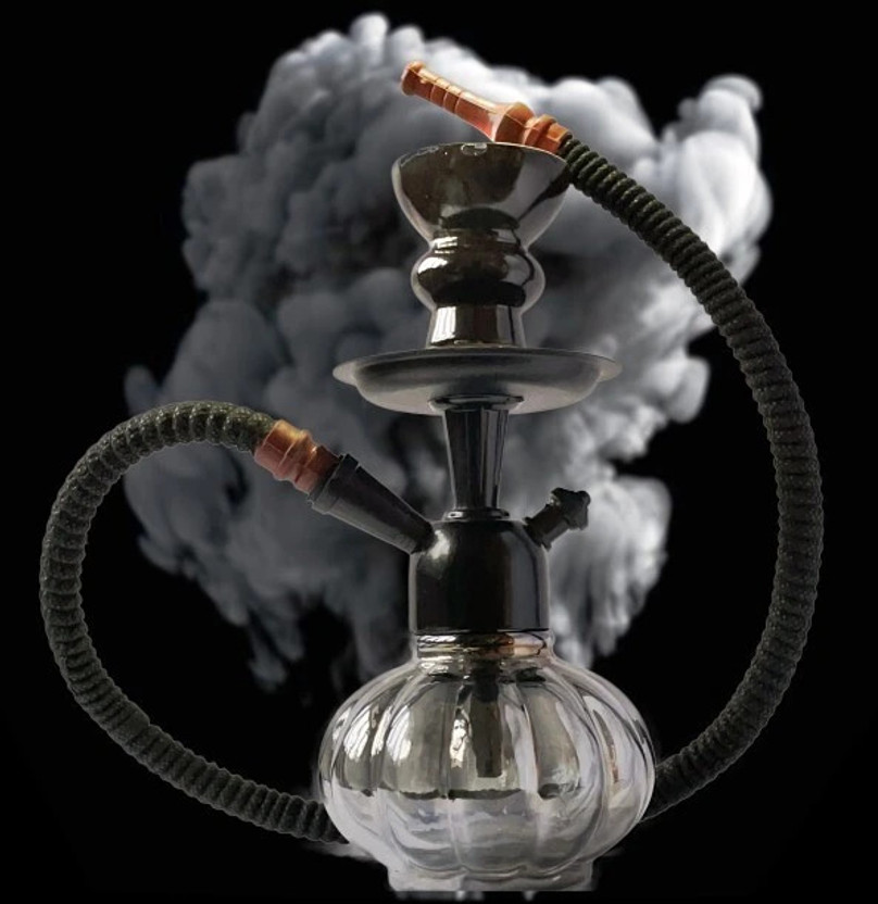 SMOCK STRECH 8 inch Glass Hookah(Black)