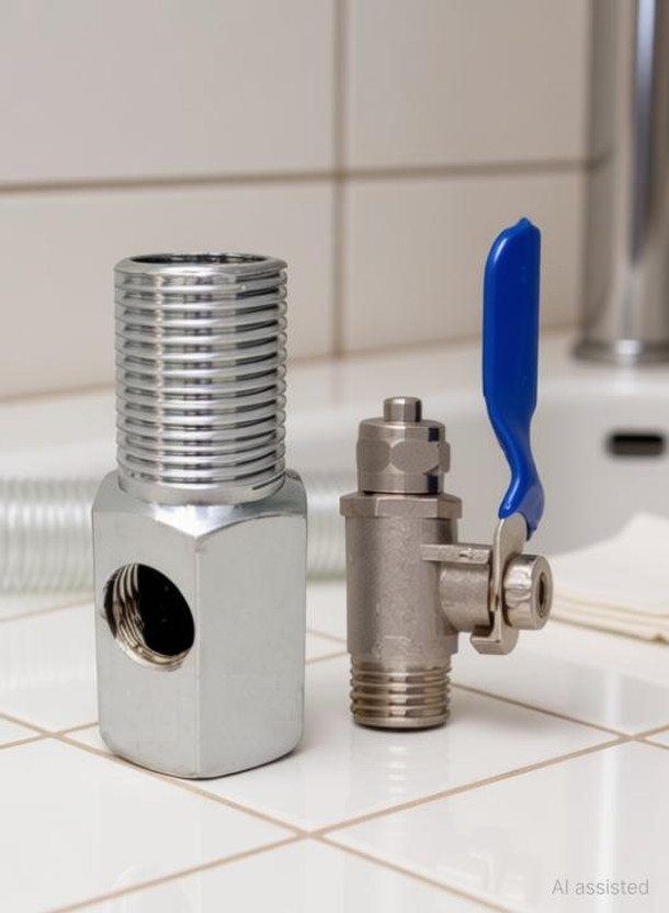 sukki Inlet Ball a for 3/8 inch Pipe Tubing RO Water Purifier Inlet Ball Valve Coupling Set Diverter Gate Valve On/Off Tee Cock Twin Elbow Faucet for Connection of RO UV UF Mineral Water Purifiers Filters with Raw Water Tap Diverter Faucet (Wall Mount Installation Type) Check Valves