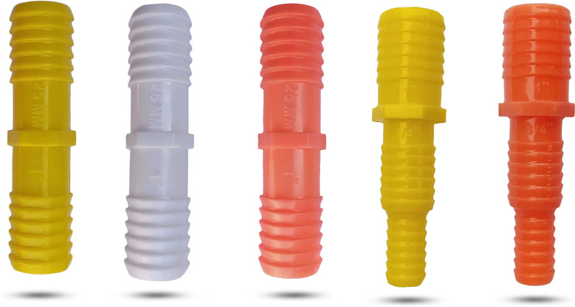ESEKSAFAR 5pcs 1inch Two way Plastic Pipe Connector for Home Garden pipe connector Hose Connector