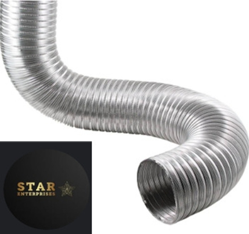 STAR 5.5 Inch 8 Feet Star 5.5 Inch 8 Feet Chimney Pipe Hose Pipe(2.4 m)