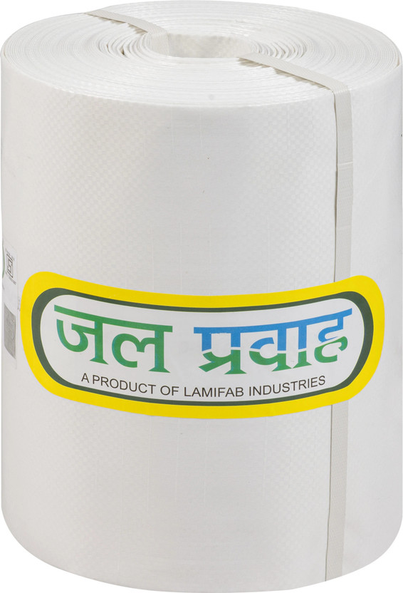 Jal Pravah HDPE lapeta pipe 7 inch 30 meter HDPE 0.36mm Thick Laminated Woven Lay Flat Tube Lapeta Hose Pipe(30 m)