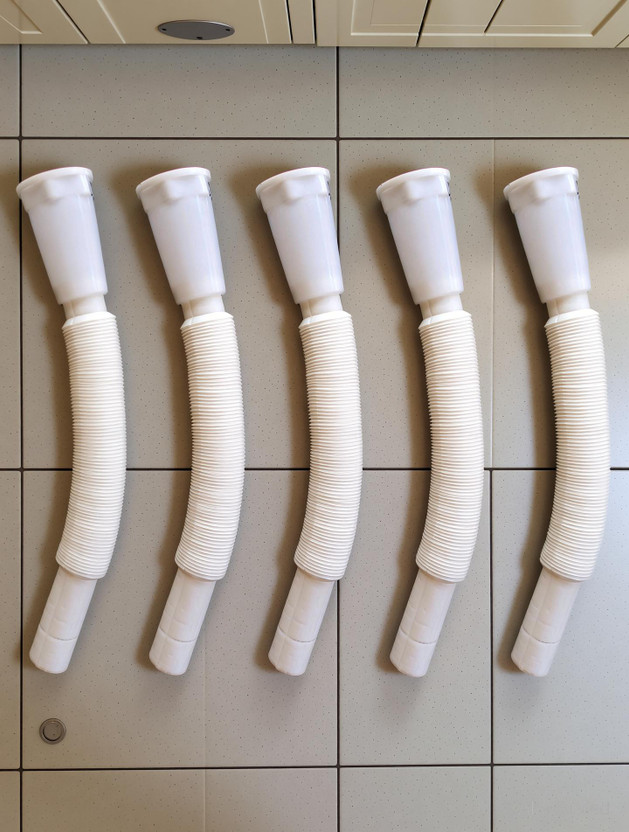 Buildingshop Buildingshop (Pack 5) PVC Kitchen Pipe for Sink/ Waste/ Wash Basin Expandable & Flexible Drain Pipe (30 inch/ 2.5 Feet/0.7 Meter) Waste pipe Hose Pipe(70 m) - Flipkart Deal
