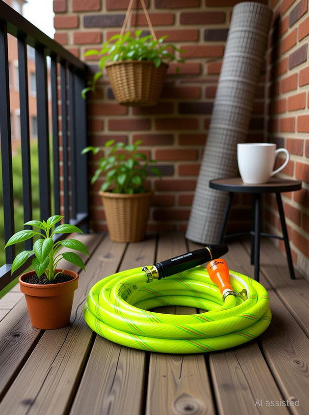 MASHKI 100 Feet 3 Layered Braided Hose Pipe With High Pressure Water Nozzle 1/2" Hose Pipe(30 m)