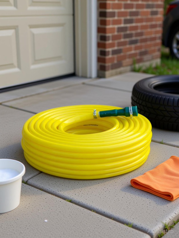 AHYRA 20 Mtr PVC Water Pipe, Durable & Flexible with Accessories Connector & Clamps Hose Pipe(2000 cm)