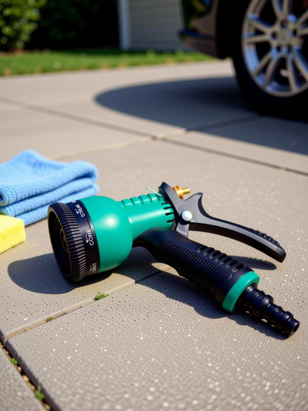 MASHKI Water Spray Gun 8 Pattern Heavy Duty For Gardening, Car washing, Home Use, Pet Wash Etc Hose Pipe(0 m)