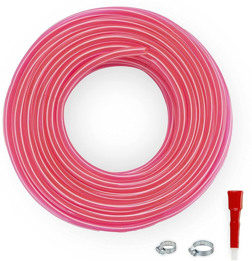 TAVA PVC Pink Striped Water Pipe PVC Pink Striped Water Pipe Hose Pipe(10 m)