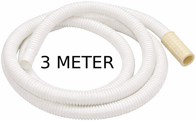 Primehomeenterprises 3 Meter White Washing Machine Semi Inlet Hose Pipe Hose Pipe(3 m)