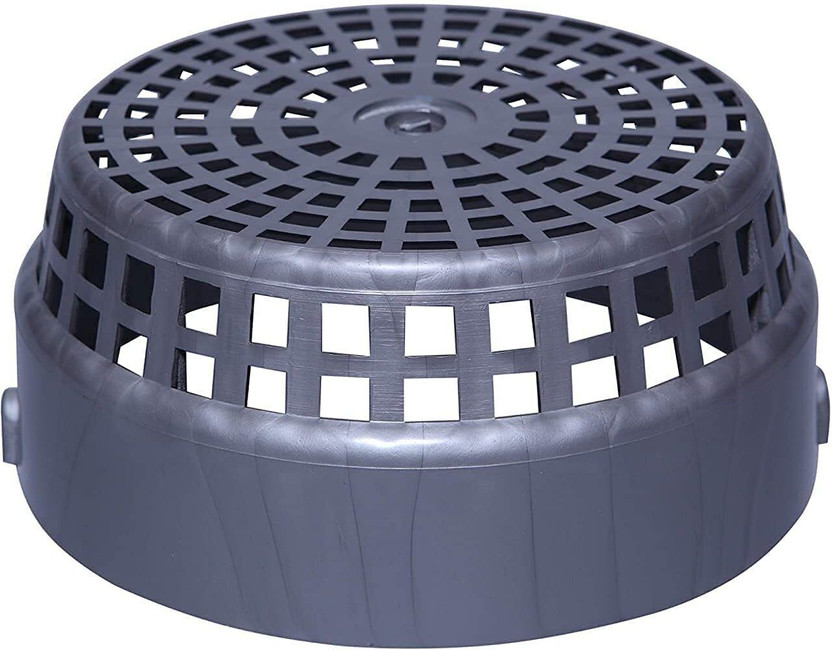 AMPEREUS Wall Exhaust Fan Chimney Cover and Mosquito Net Dust Controller 6 Inchs 6" Cowl Cover for Kitchen Chimney Exhaust Duct Pipe Hose Pipe(5 m)