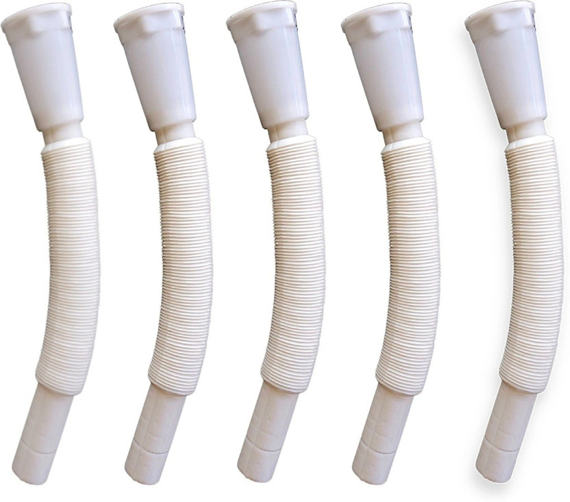 applux PVC Expandable Drain Hose Pipe for Kitchen Sink and Wash Basin Pack of 5 Kitchen Pipe for Sink/ Waste/ Wash Basin Expandable & Flexible Drain Pipe Hose Pipe(70 m)