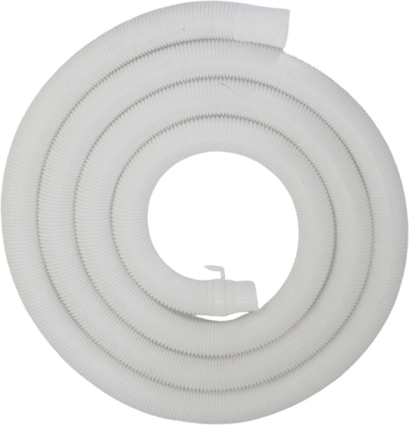 Kindle 2 Meter Washing machine Outlet pipe Corrugated Plastic Outlet/Drain/Extension Hose Suitable for All Fully/Semi Automatic Washing Machines Outlet (Length: 2 Meter, White) Hose Pipe(200 cm)
