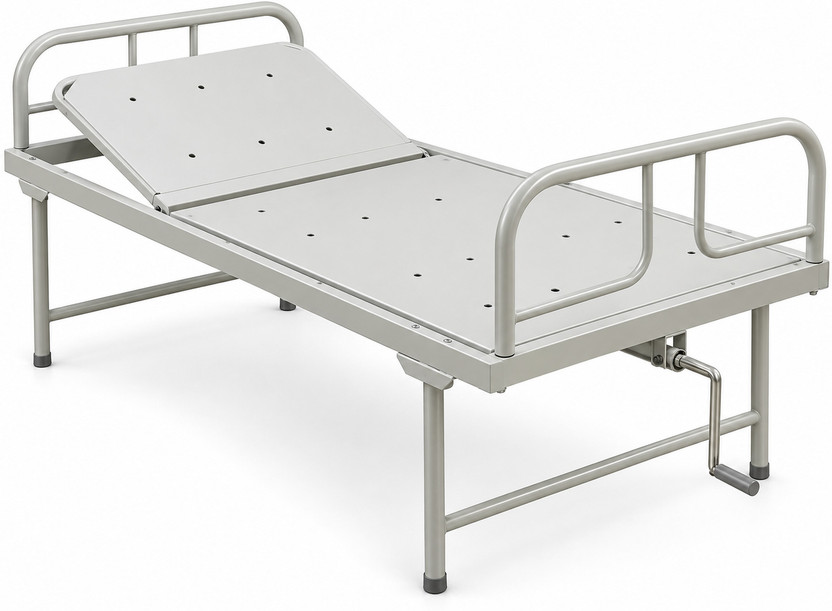 Janak MF Iron, Anodized Iron, Surgical Stainless Steel Manual Hospital Bed(Elevation Present)