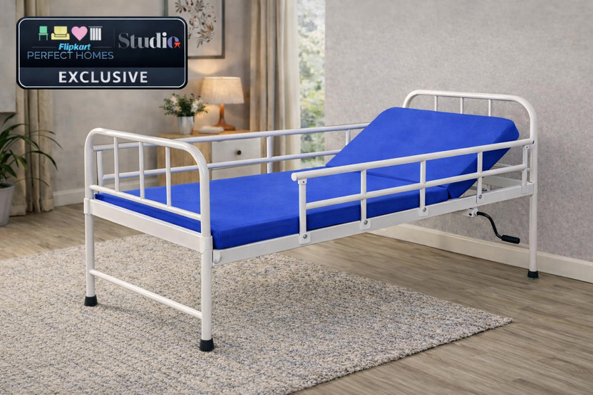 Flipkart Perfect Homes Studio Anodized Iron, Foam, Aluminium Manual Hospital Bed(Elevation Present)
