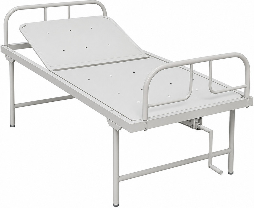 DrHospita Iron, Anodized Iron Manual Hospital Bed(Elevation Present)