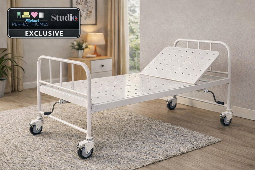 Flipkart Perfect Homes Studio Anodized Iron Manual Hospital Bed(Elevation Present)