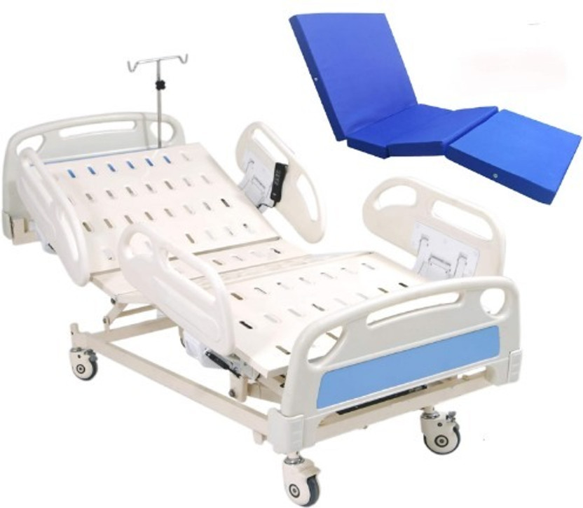 MYTHREE Fiber, Aluminium, Cast Iron Electric Hospital Bed(Elevation Present)