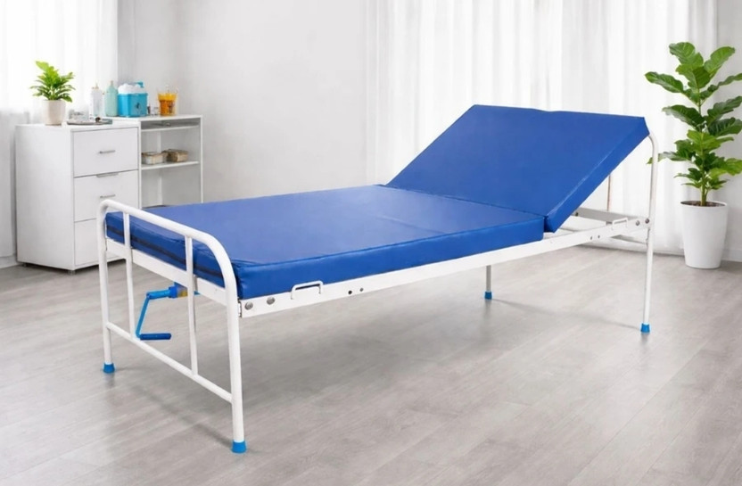 ELITE MED Anodized Iron Manual Hospital Bed(Elevation Present)