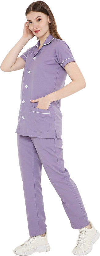 Associated Uniforms Nurse Uniform Lavender XS Shirt, Pant Hospital Scrub(Lavender XS)
