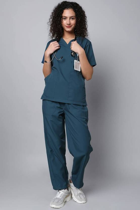 Macroo Scrub Suit for Doctors, Nurses Hospitals, OT Dress Pant, Shirt