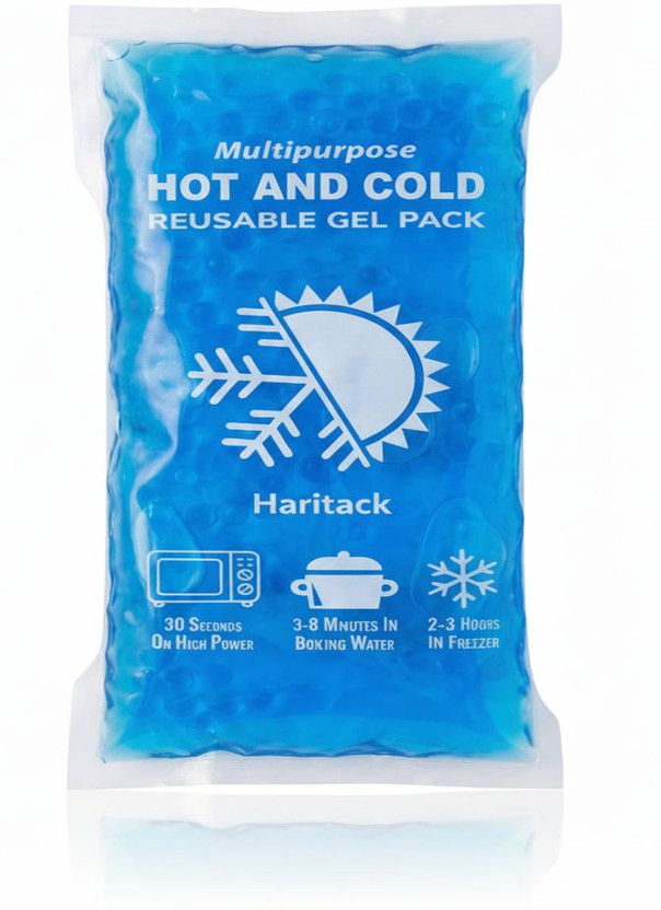 HARITACK Multipurpose Hot & Cold Gel Pack for Muscle Pain Swelling & Injury Relief Hot and Cold Gel Pack Reusable Ice Bag Heating Pad for Pain Relief Back KneeNeck Pack(Blue)