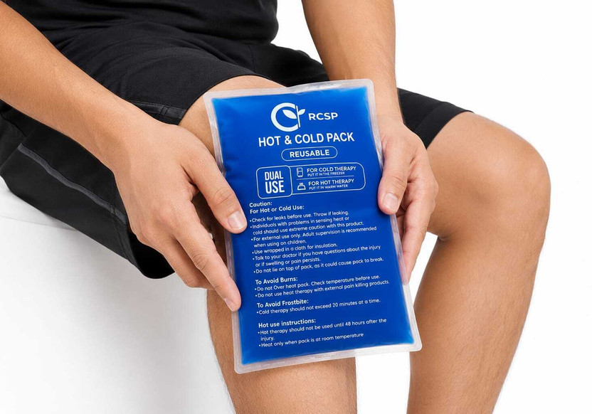RCSP RCSP Hot & Cold Reusable Ice Pack for Pain Relief, Swelling, Sprain & Sports Injury Flexible Gel Therapy Pack | Microwave & Freezer Safe | Pack of 1 Gel Pack(Blue) - Flipkart Deal