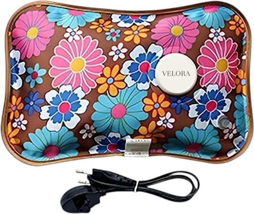 VELORA Premium Gel-filled hot bag Pain Relief Back pain Stomach pain Periods Cramps Electrical 1 L Hot Water Bag(Multicolor)