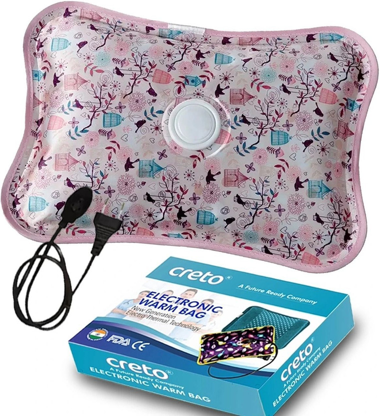 CRETO Heating Pad Gel Full Body Pain Reliever Electric 1 L Hot Water Bag(Multicolor)