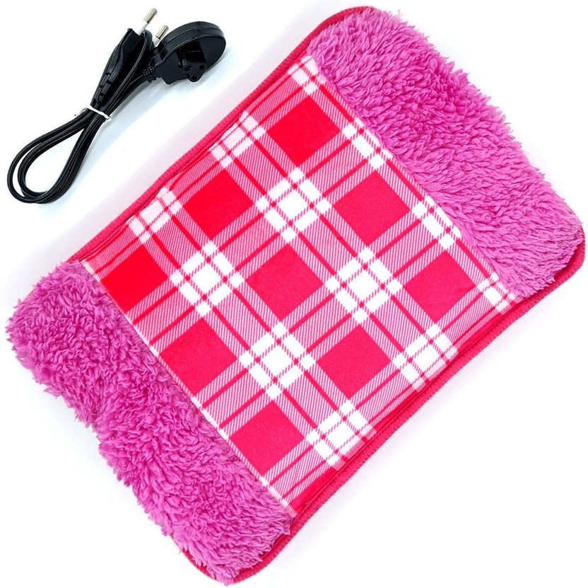 HotMate XC Electrothermal Hot Water Gel Heating Pad Heat Hot Pad Soft Far Velvet Gel Pad Eletrical 70 ml Hot Water Bag(Multicolor)