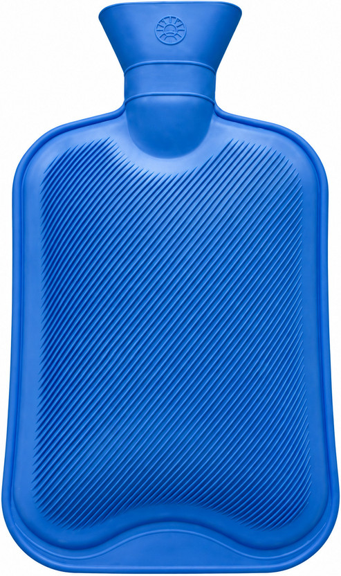 HEAREAL HEALTH CARE Classic Rubber Hot Water Bottle, Great for Pain Relief, Hot and Cold Therapy Non-Electrical 2L Hot Water Bag (Blue) non electrical 2000 ml Hot Water Bag(Blue)